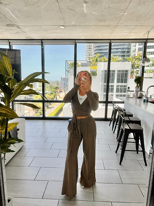 Comfy Baddie 2pc Set Cardigan & Pants