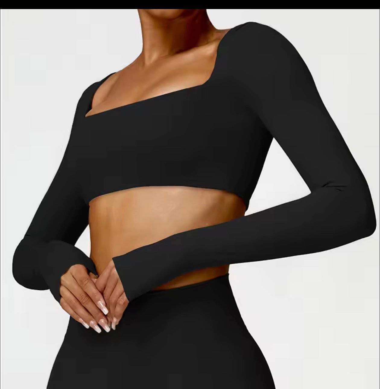 Long Sleeve Solid Color Top