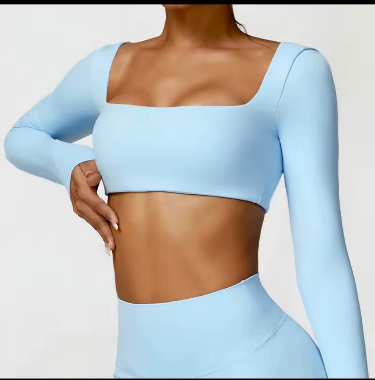 Long Sleeve Solid Color Top